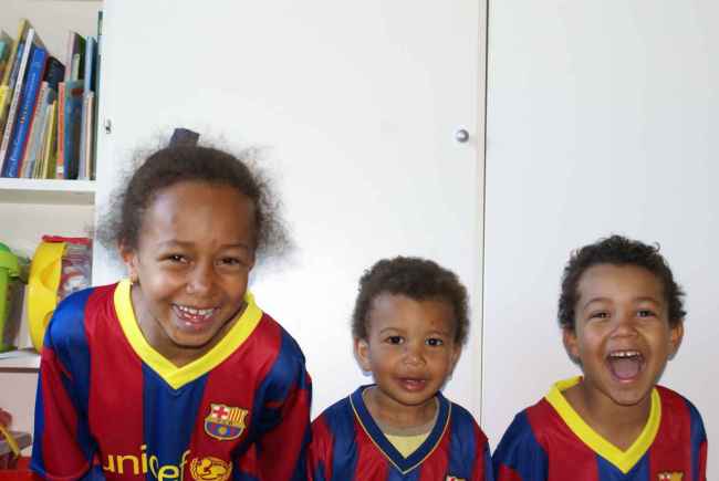Katharina, William and Joakim in May 2009