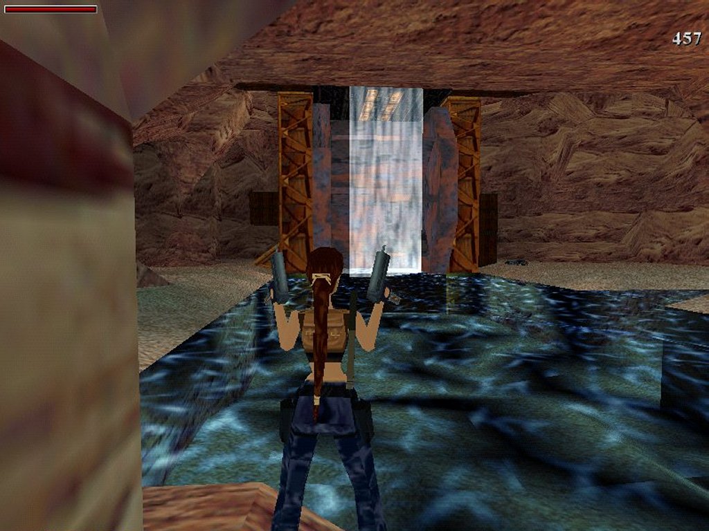 The millwheel inside the cave