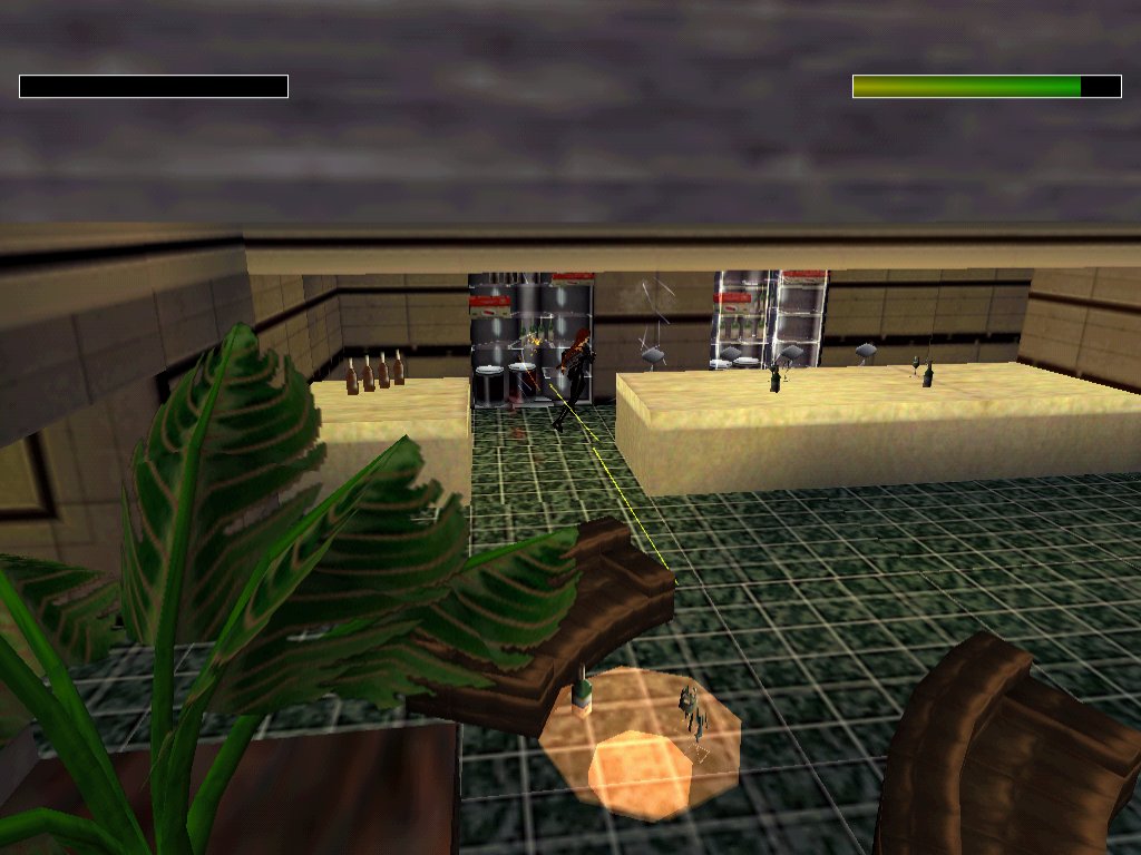 Under fire from the helicopter