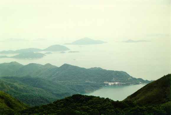 View over Shek Pik Reservoir